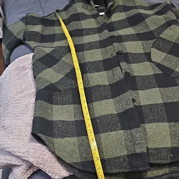 Plaid Hooded Coat with Pockets - Picture 7 of 7